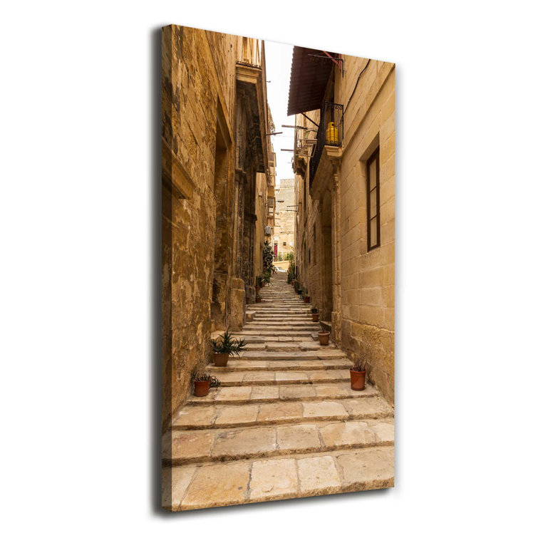 Latitude Run Streets In Malta Wrapped Canvas Art Prints Wayfair.co.uk